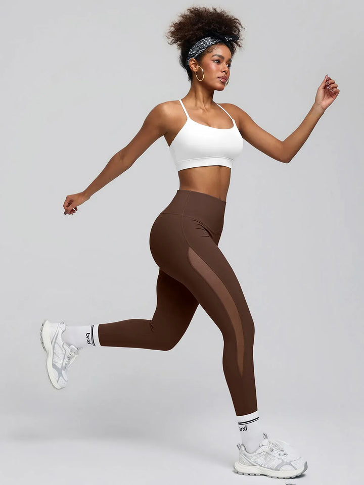BrxlAero™ High-Waist Breathable Mesh Workout Leggings