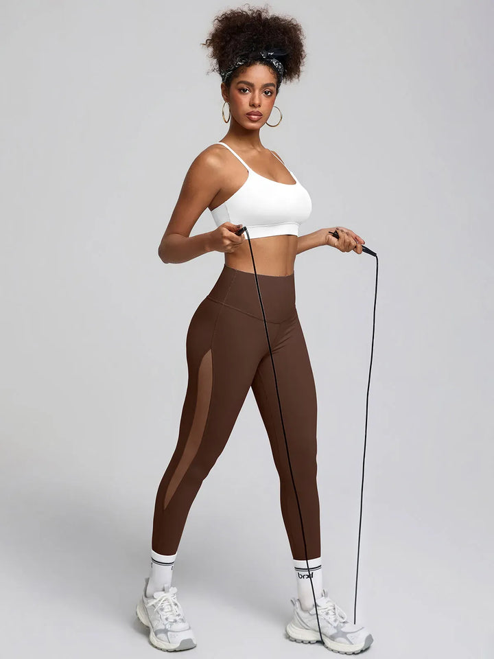BrxlAero™ High-Waist Breathable Mesh Workout Leggings