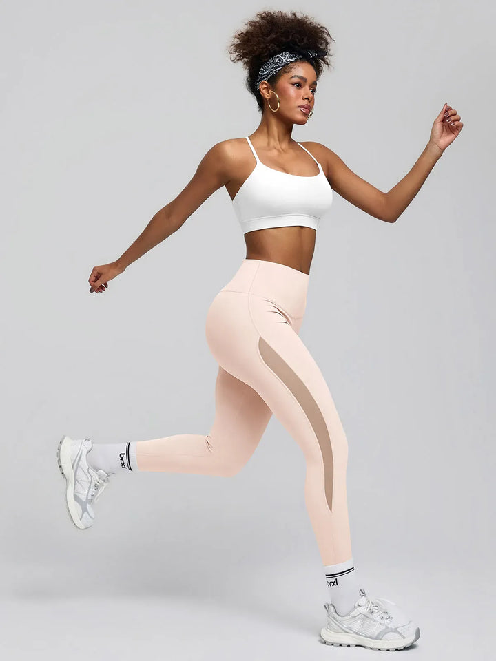 BrxlAero™ High-Waist Breathable Mesh Workout Leggings