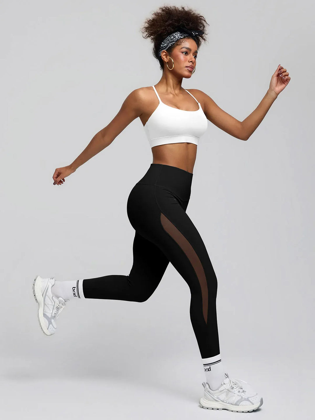 BrxlAero™ High-Waist Breathable Mesh Workout Leggings