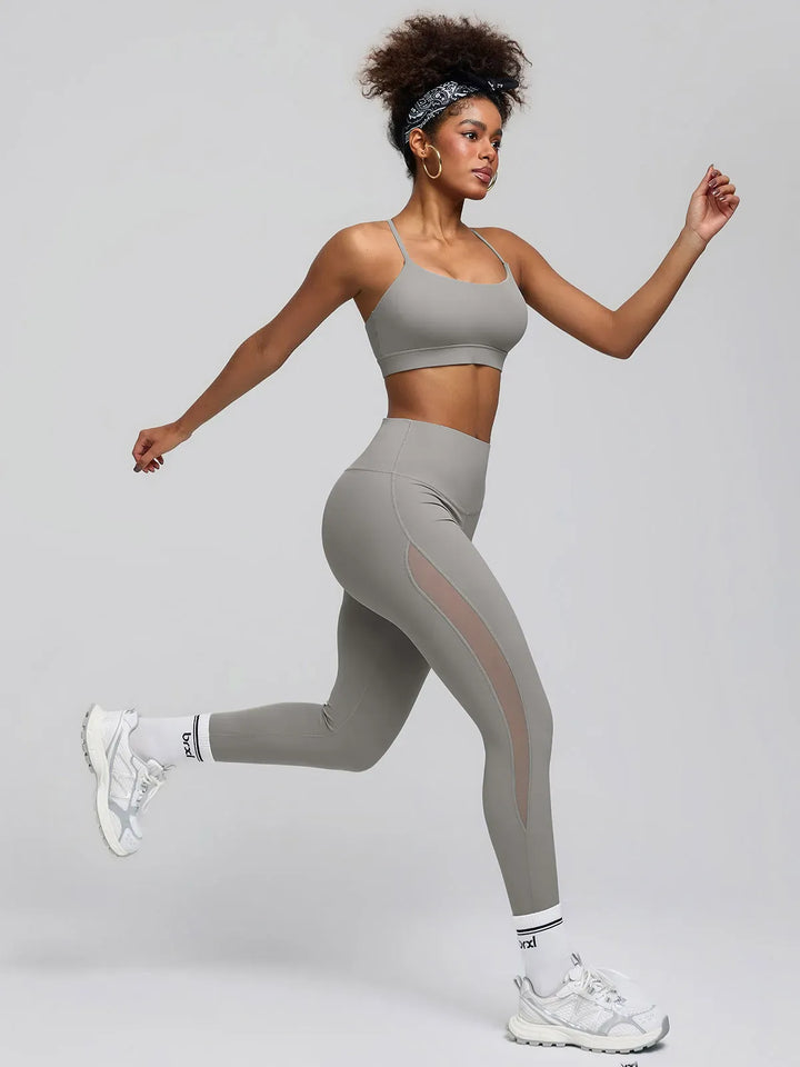 BrxlAero™ High-Waist Breathable Mesh Workout Leggings