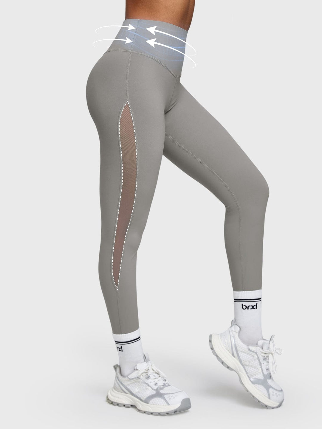 BrxlAero™ High-Waist Breathable Mesh Workout Leggings