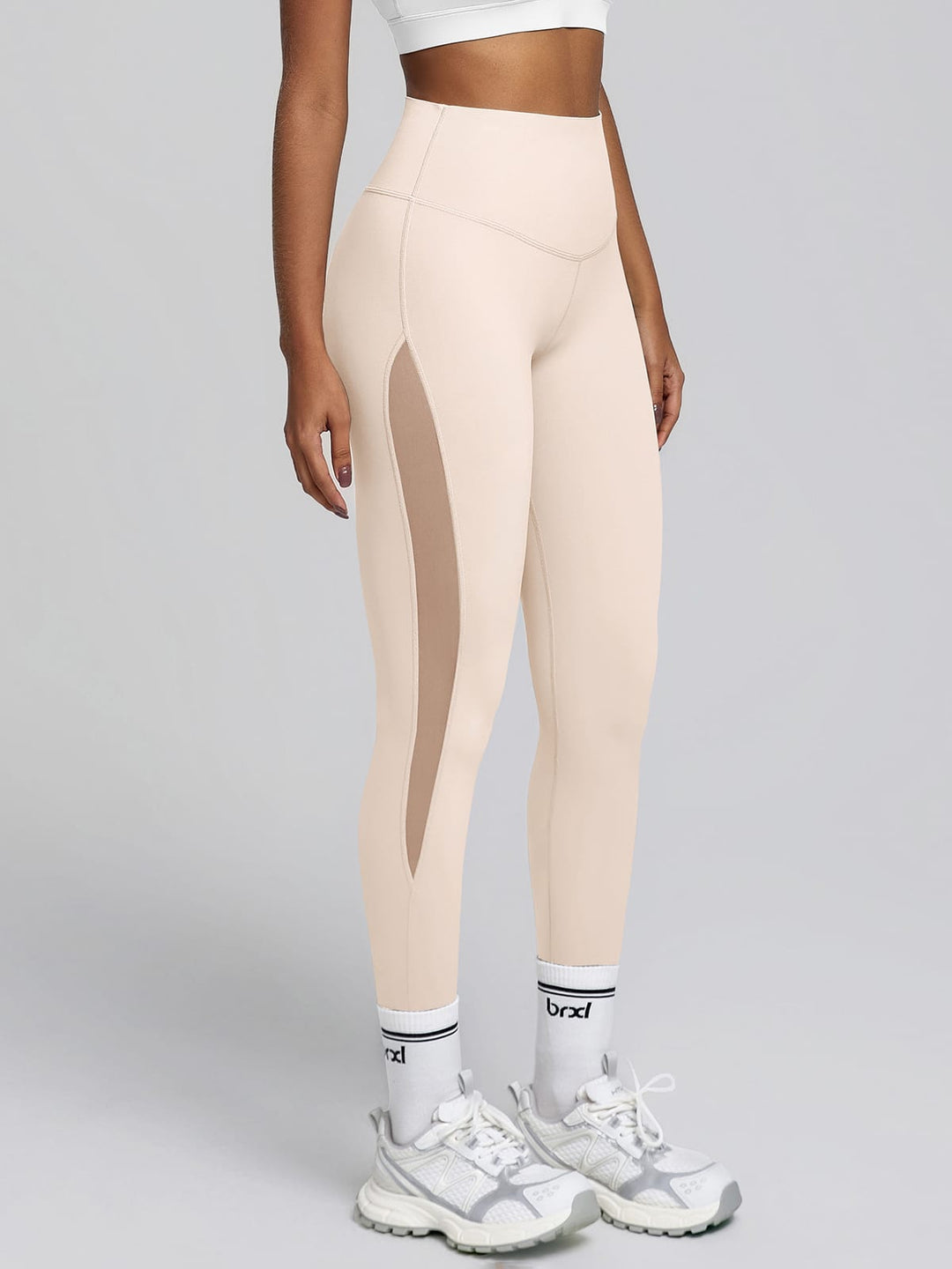BrxlAero™ High-Waist Breathable Mesh Workout Leggings