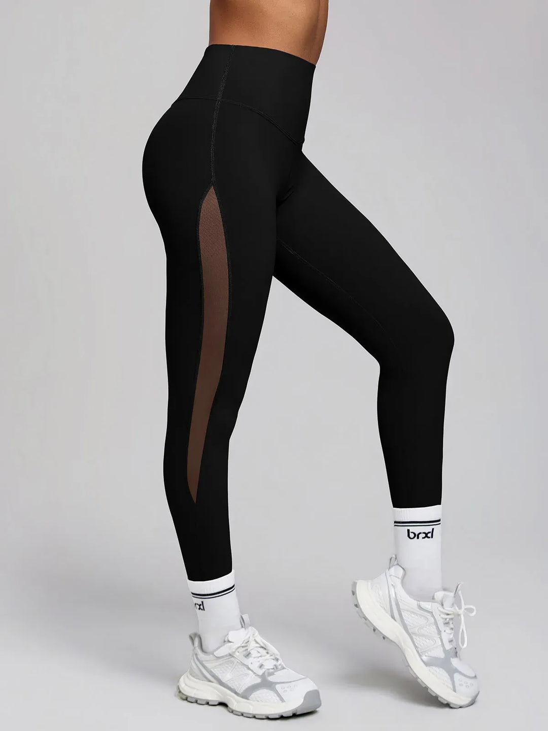 BrxlAero™ High-Waist Breathable Mesh Workout Leggings
