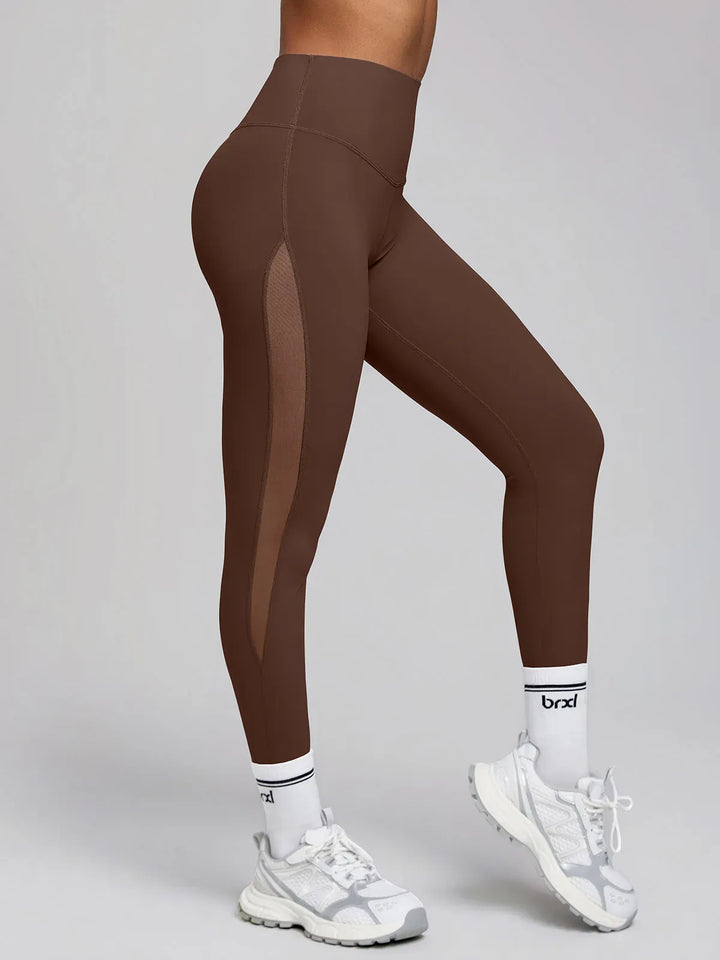 BrxlAero™ High-Waist Breathable Mesh Workout Leggings