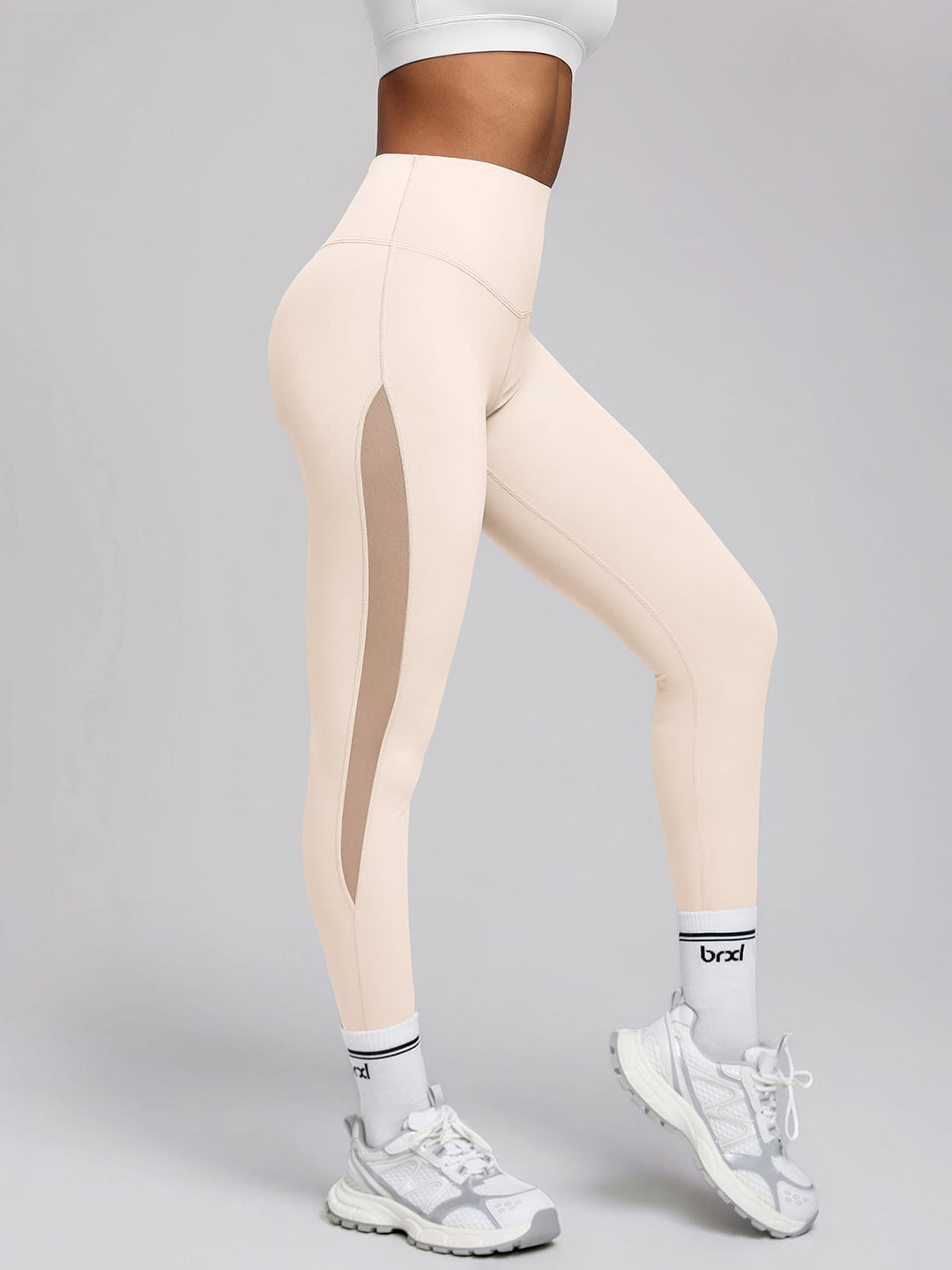 BrxlAero™ High-Waist Breathable Mesh Workout Leggings