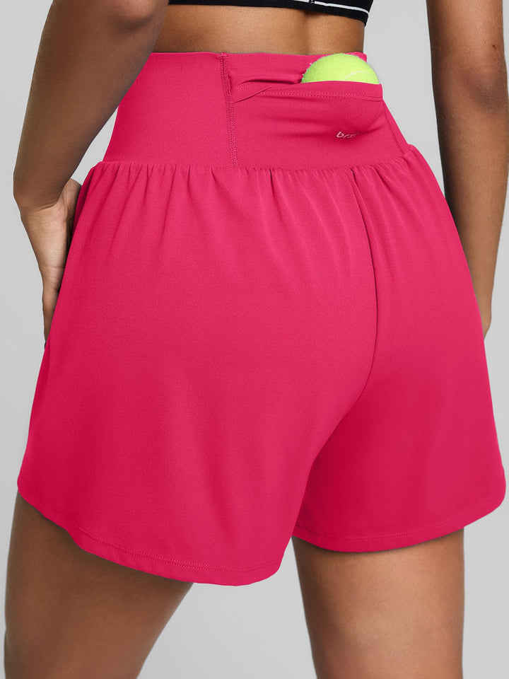 BrxlAero™ High Waisted Running Shorts with Phone Pocket For Women