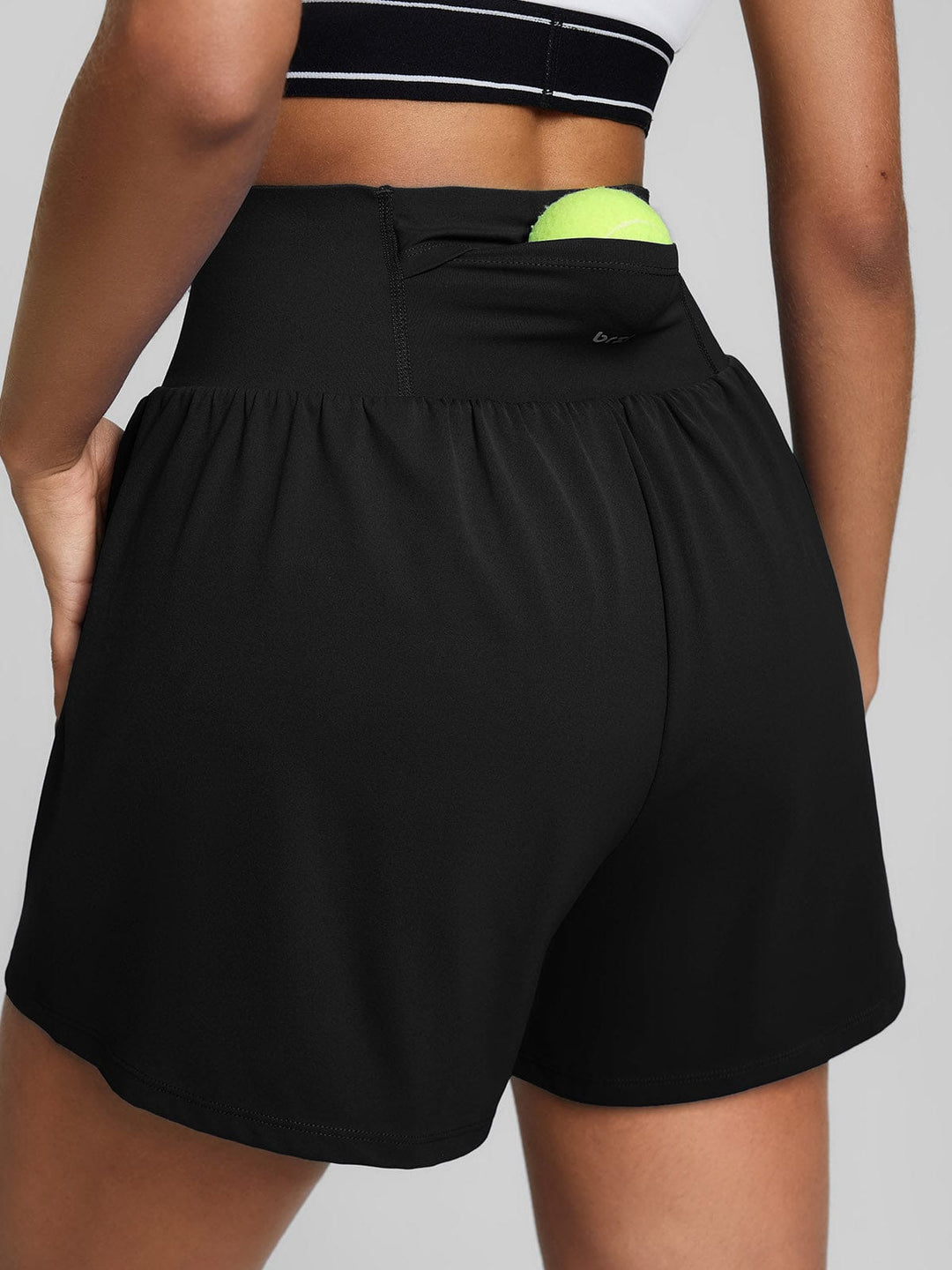 BrxlAero™ High Waisted Running Shorts with Phone Pocket For Women