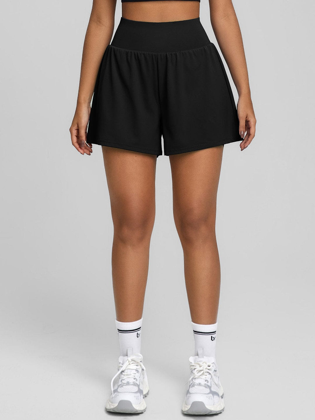 BrxlAero™ High Waisted Running Shorts with Phone Pocket For Women