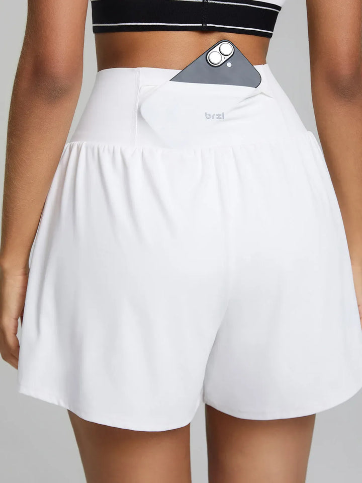BrxlAero™ High Waisted Running Shorts with Pockets For Women