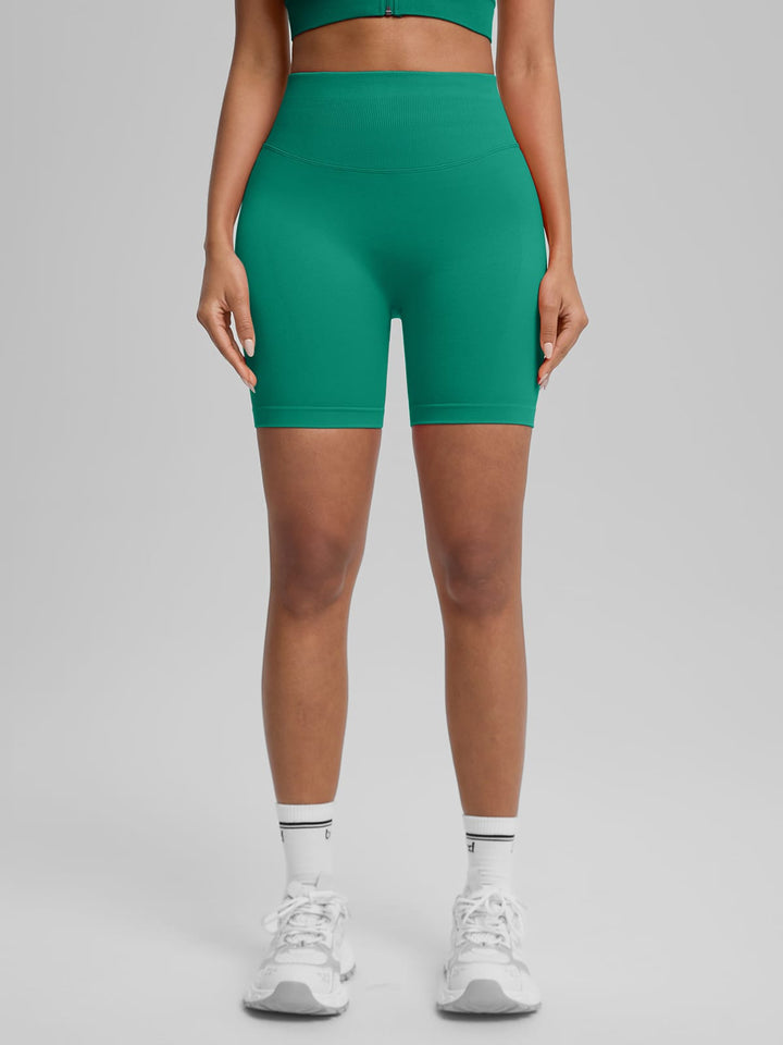 BrxlGrit™ Seamless Front Zip Sports Bra Butt Lifting Workout Shorts