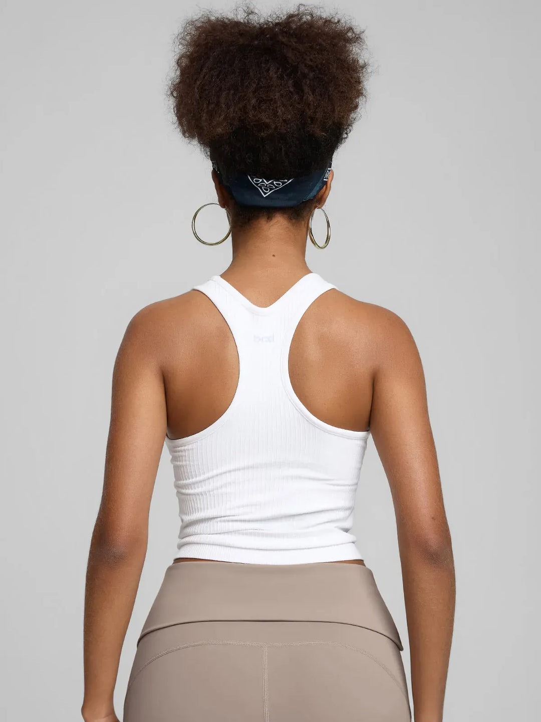 BrxlGrit™ Seamless Ribbed Scoop-Neck Racerback Sports Tank Top