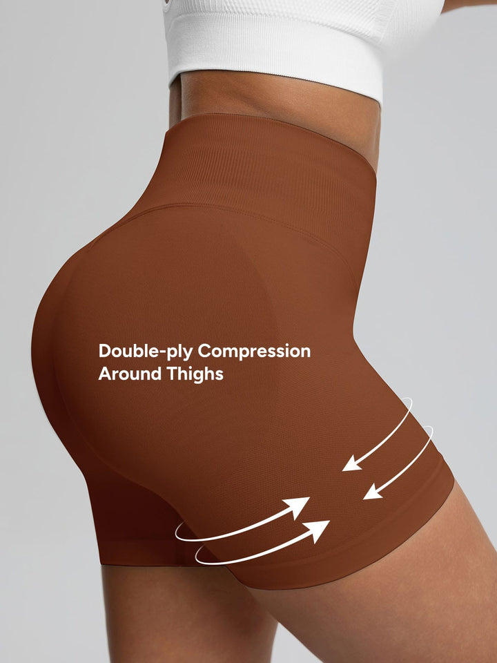 BrxlGrit™ Seamless Tummy Control High Waist Butt Lifting Workout Shorts 2.5"