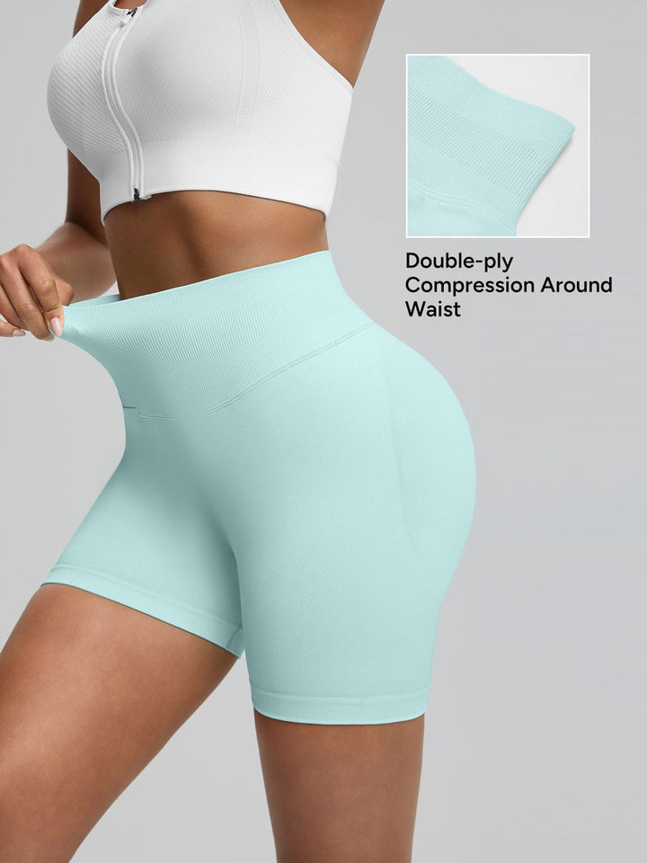BrxlGrit™ Seamless Tummy Control High Waist Butt Lifting Workout Shorts 2.5"