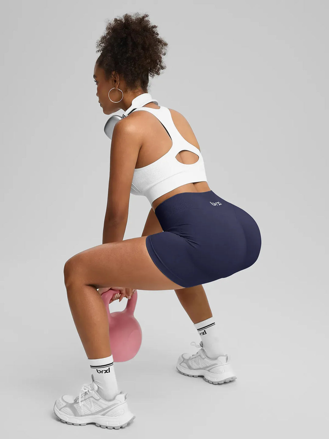 BrxlGrit™ Seamless Tummy Control High Waist Butt Lifting Workout Shorts 2.5"