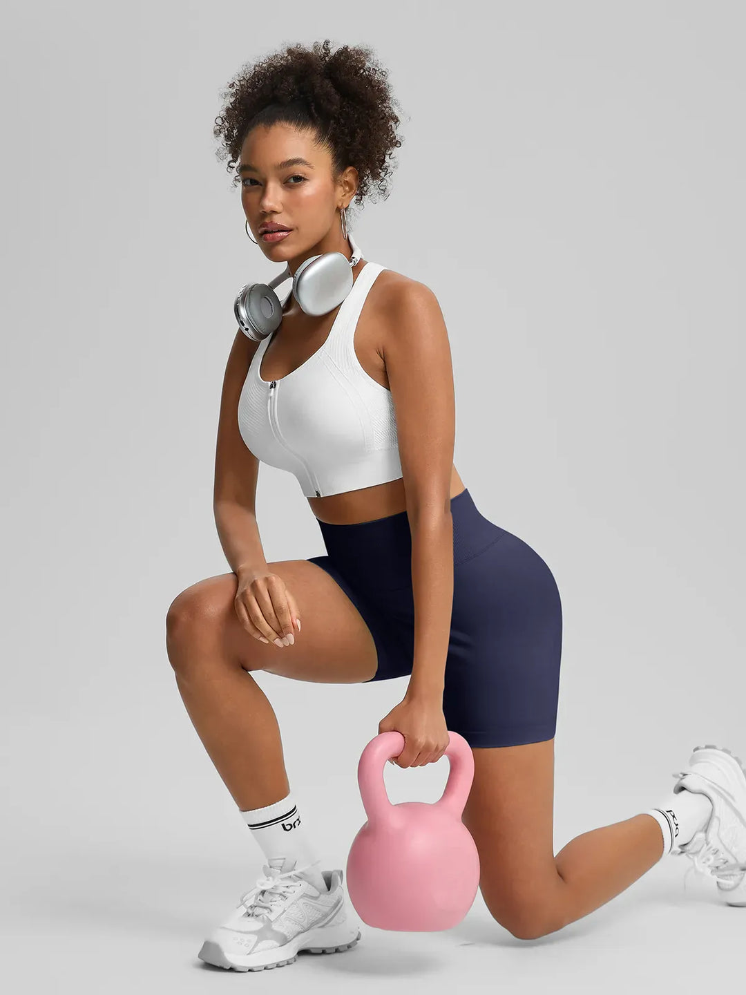 BrxlGrit™ Seamless Tummy Control High Waist Butt Lifting Workout Shorts 2.5"