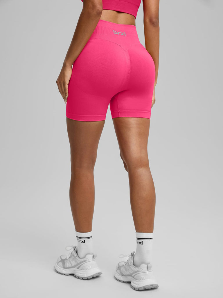 Seamless Tummy Control High Waist Butt Lifting Workout Shorts 3.6"