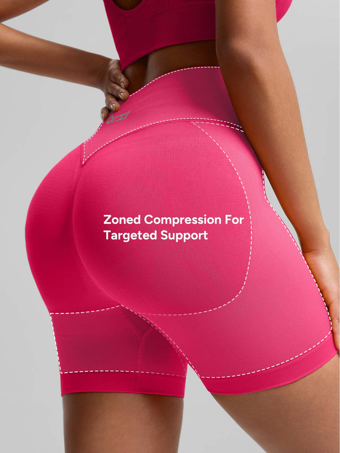 BrxlGrit™ Seamless Tummy Control High Waist Butt Lifting Workout Shorts 3.6"