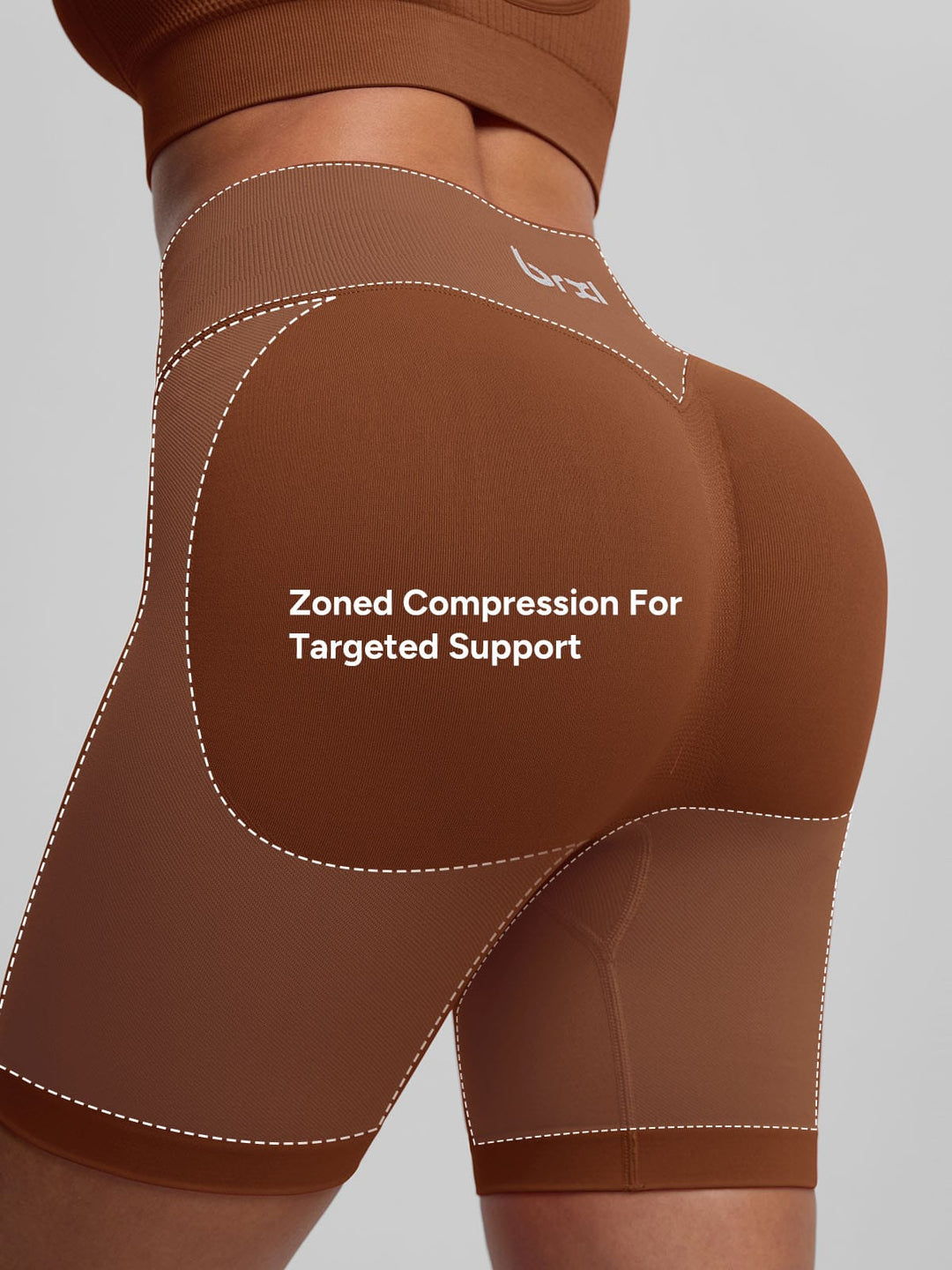 BrxlGrit™ Seamless Tummy Control High Waist Butt Lifting Workout Shorts 4.5"