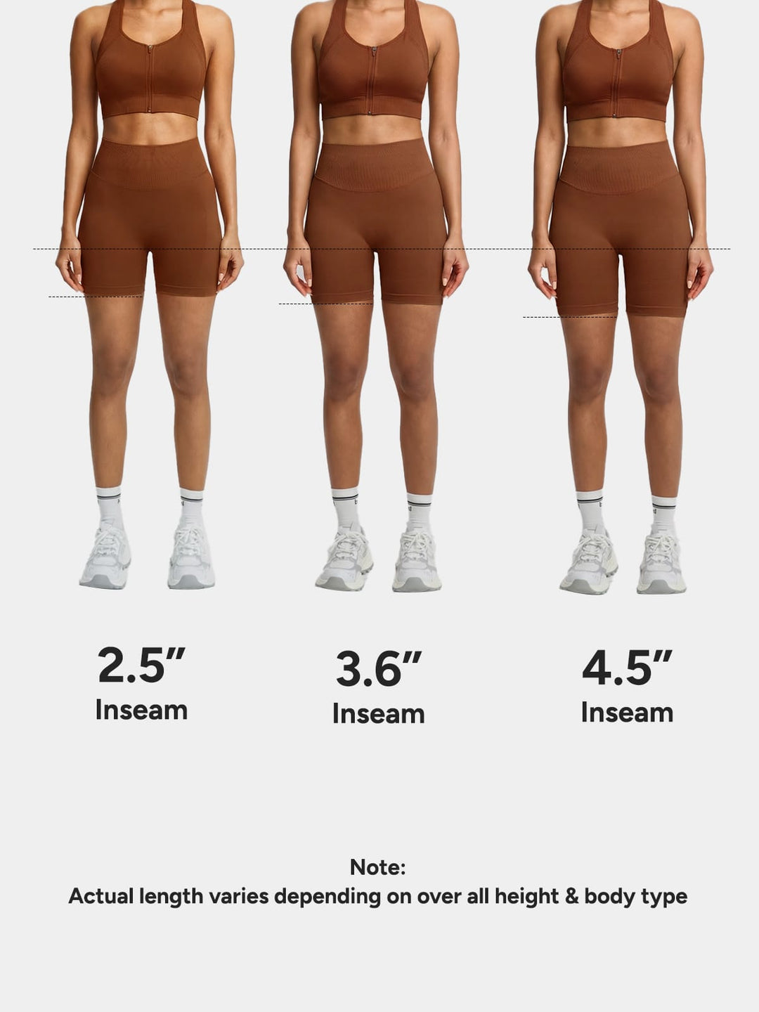 BrxlGrit™ Seamless Tummy Control High Waist Butt Lifting Workout Shorts 4.5"