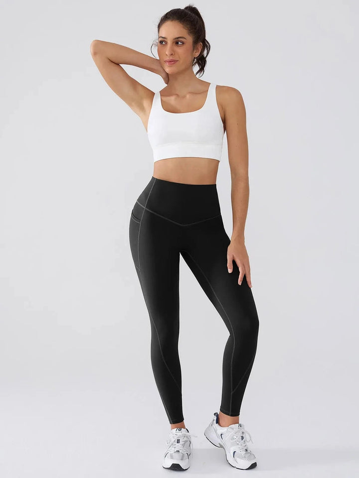 BRXL® BrxlGrit™ Tummy Control High Waisted Workout Leggings with Pockets