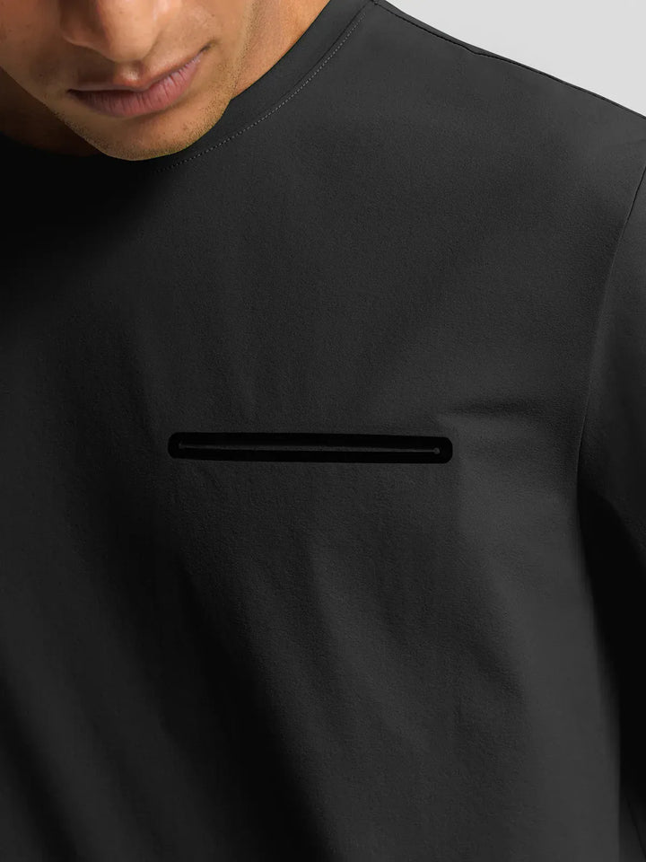 BrxlMen™ Oversized Breathable Workout Tee With Chest Pocket For Men