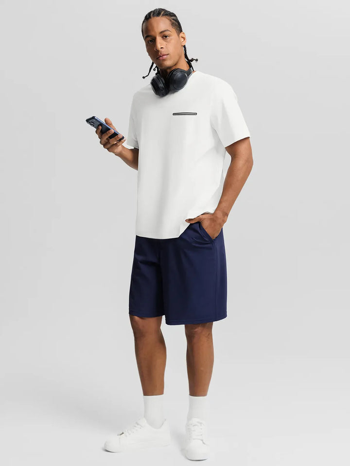 BrxlMen™ Oversized Breathable Workout Tee With Chest Pocket For Men