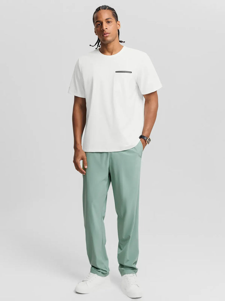 BrxlMen™ Oversized Breathable Workout Tee With Chest Pocket For Men