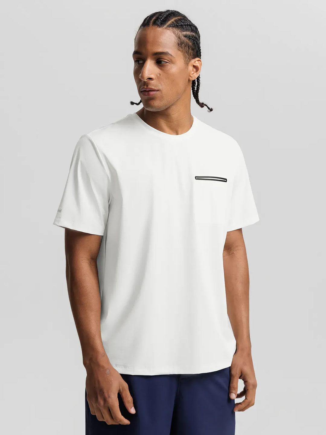 BrxlMen™ Oversized Breathable Workout Tee With Chest Pocket For Men