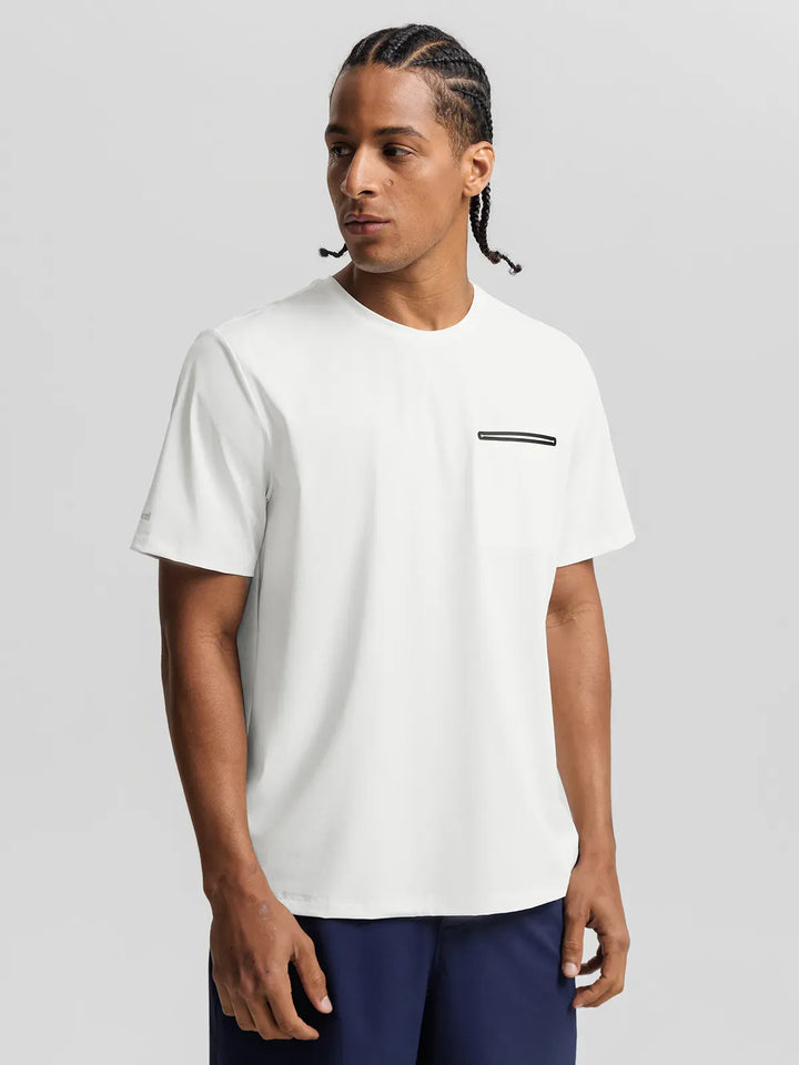 BrxlMen™ Oversized Breathable Workout Tee With Chest Pocket For Men