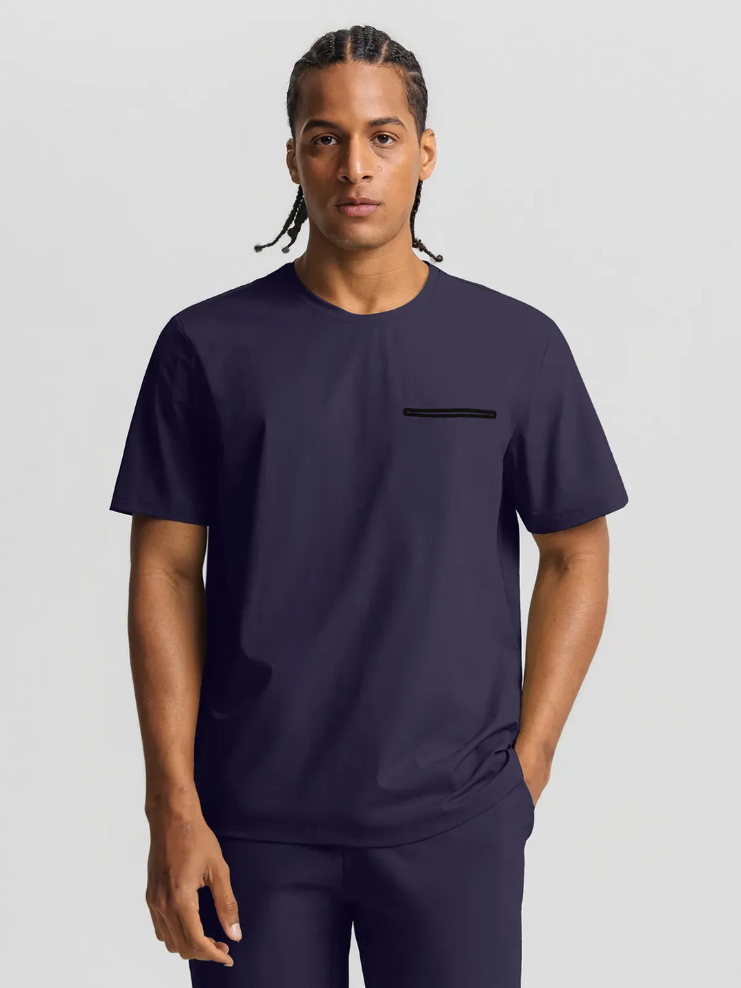 BrxlMen™ Oversized Breathable Workout Tee With Chest Pocket For Men