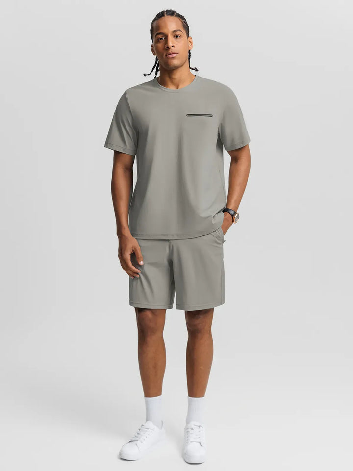 BrxlMen™ Oversized Breathable Workout Tee With Chest Pocket For Men