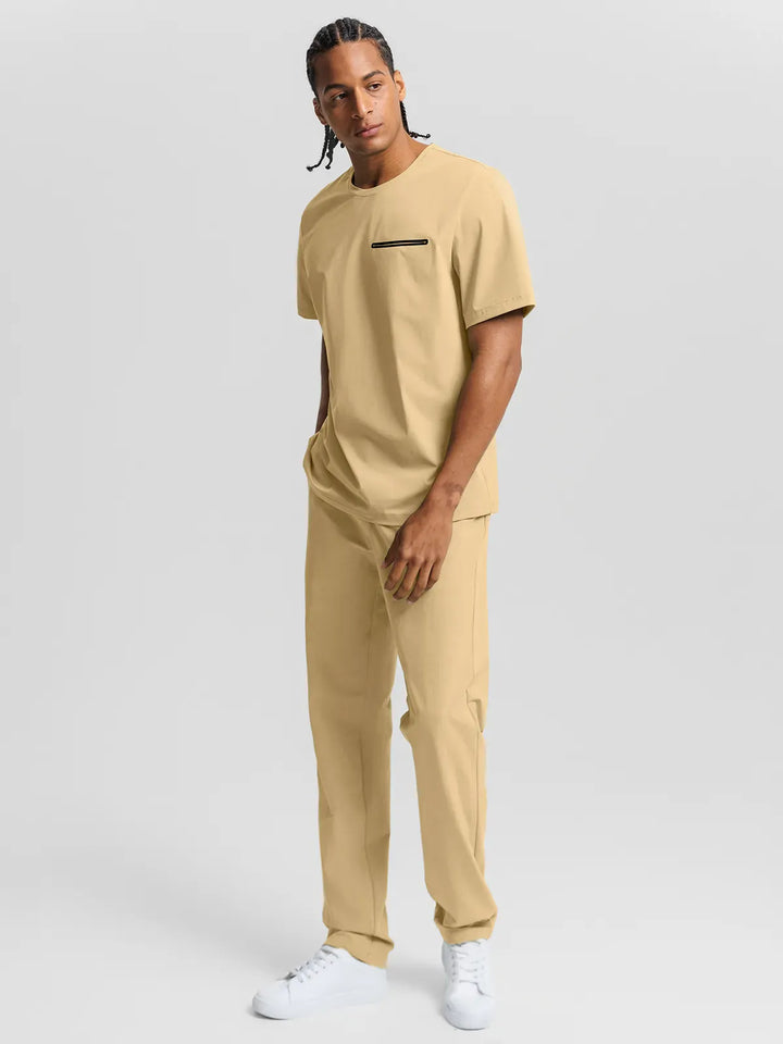BrxlMen™ Oversized Breathable Workout Tee With Chest Pocket For Men