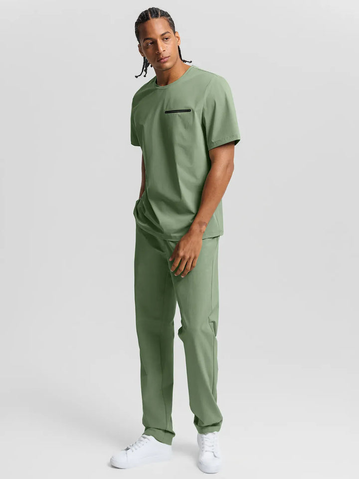 BrxlMen™ Oversized Breathable Workout Tee With Chest Pocket For Men