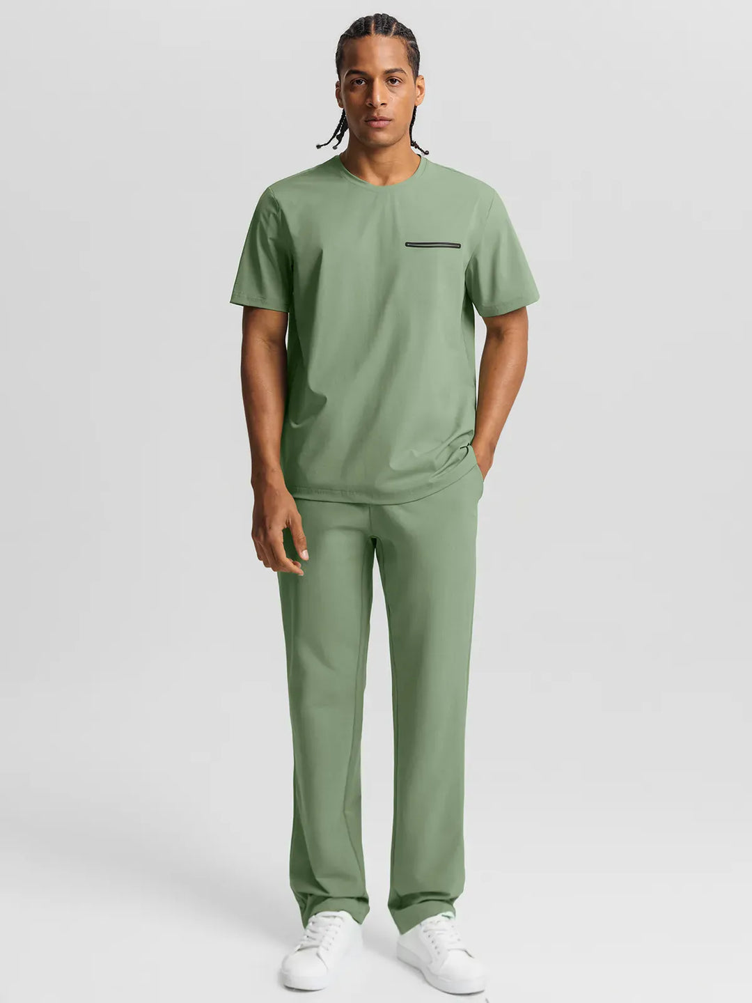 BrxlMen™ Oversized Breathable Workout Tee With Chest Pocket For Men