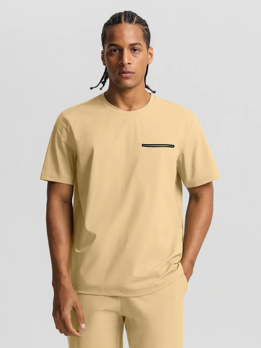 BrxlMen™ Oversized Breathable Workout Tee With Chest Pocket For Men