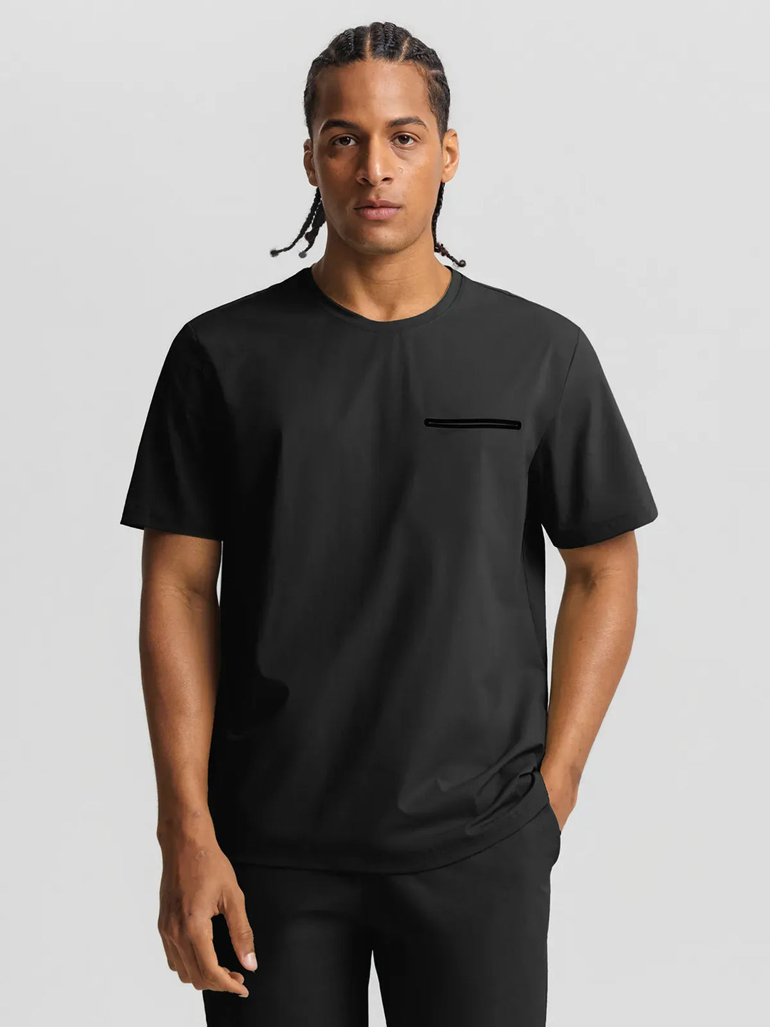 BrxlMen™ Oversized Breathable Workout Tee With Chest Pocket For Men