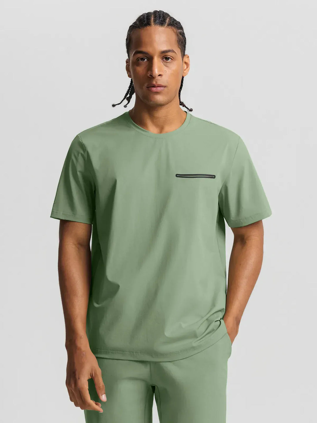 BrxlMen™ Oversized Breathable Workout Tee With Chest Pocket For Men