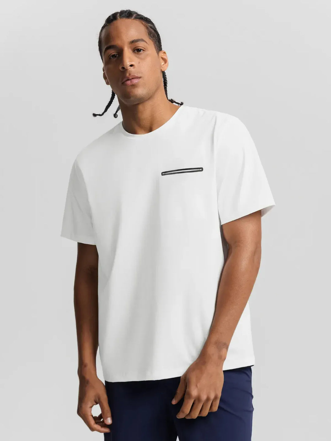 BrxlMen™ Oversized Breathable Workout Tee With Chest Pocket For Men