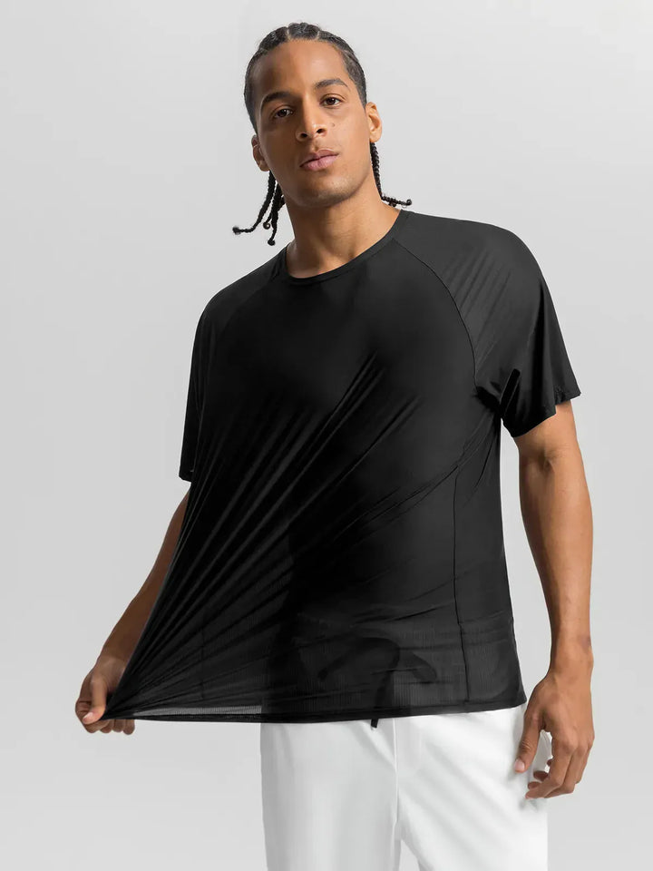 BrxlMen™  Raglan Sleeves Quick Dry Slim Fit  Workout Tee For Men