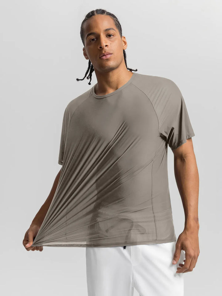 BrxlMen™  Raglan Sleeves Quick Dry Slim Fit  Workout Tee For Men