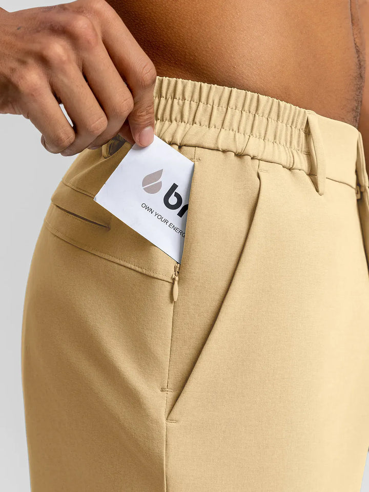 BrxlMen™  Stretch Slim Fit Quick Dry Golf Pants with Pockets