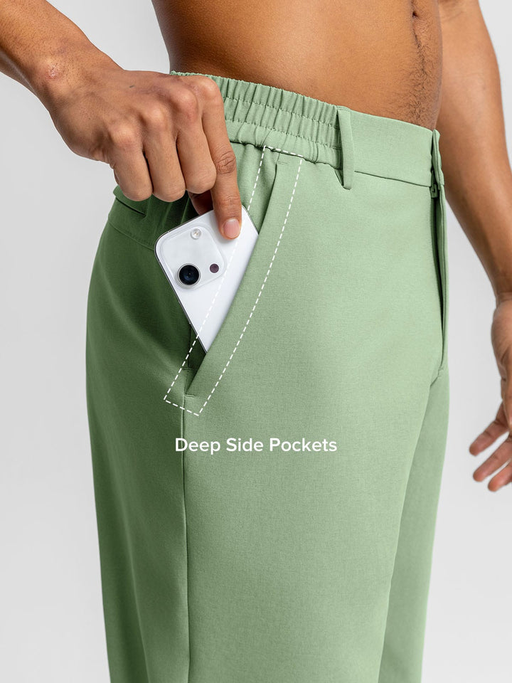 BrxlMen™  Stretch Slim Fit Quick Dry Golf Pants with Pockets