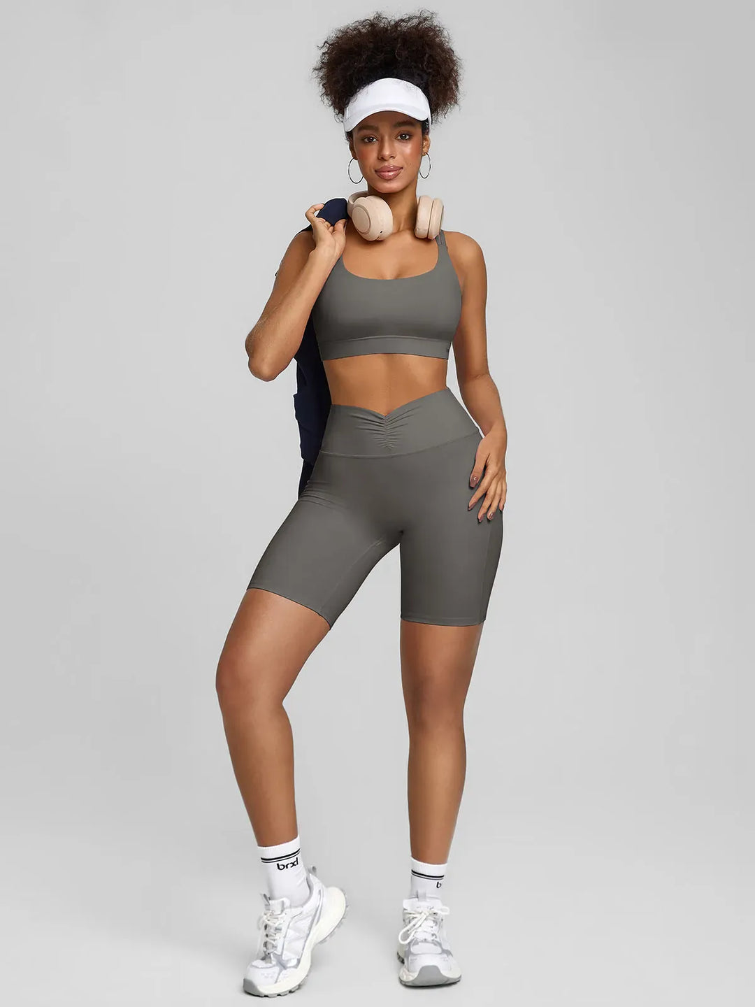 BrxlZero™ Adjustable Strap Square Neck Low Impact Yoga Sports Bra