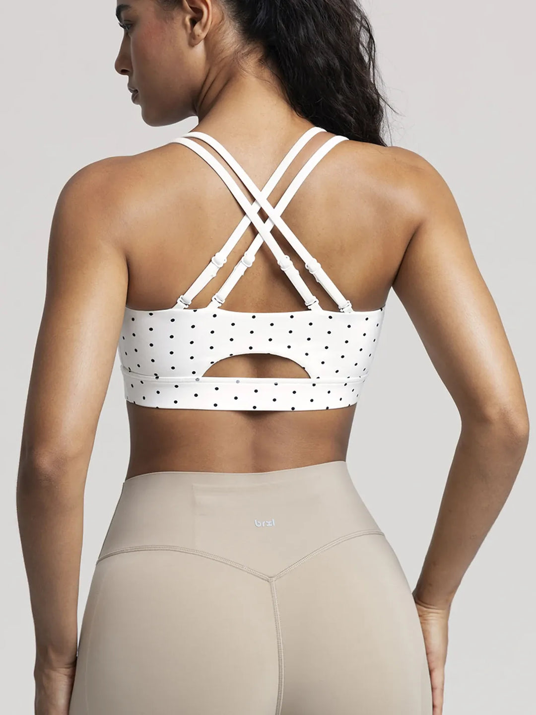 BrxlZero™ Adjustable Strap Square Neck Low Impact Yoga Sports Bra