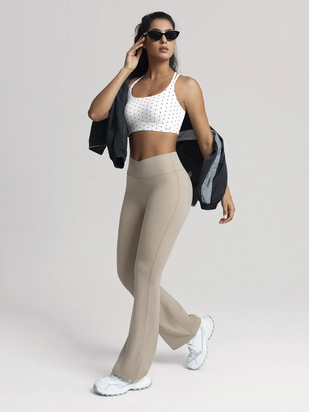 BrxlZero™ Adjustable Strap Square Neck Low Impact Yoga Sports Bra