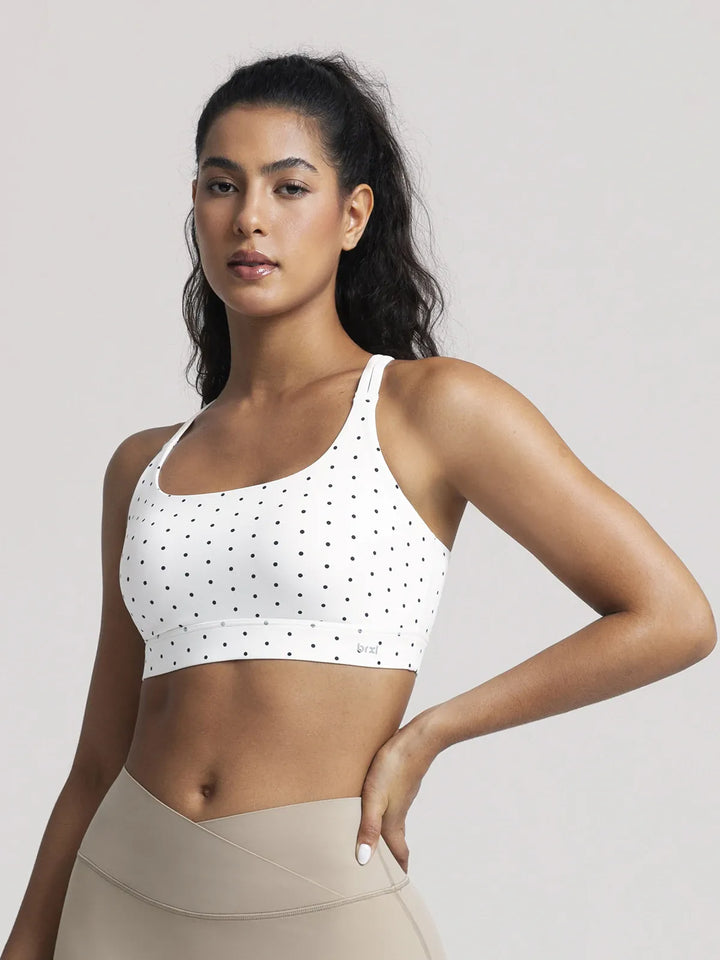 BrxlZero™ Adjustable Strap Square Neck Low Impact Yoga Sports Bra