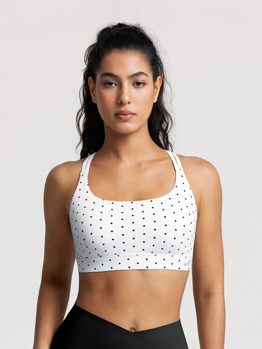 BrxlZero™ Adjustable Strap Square Neck Low Impact Yoga Sports Bra