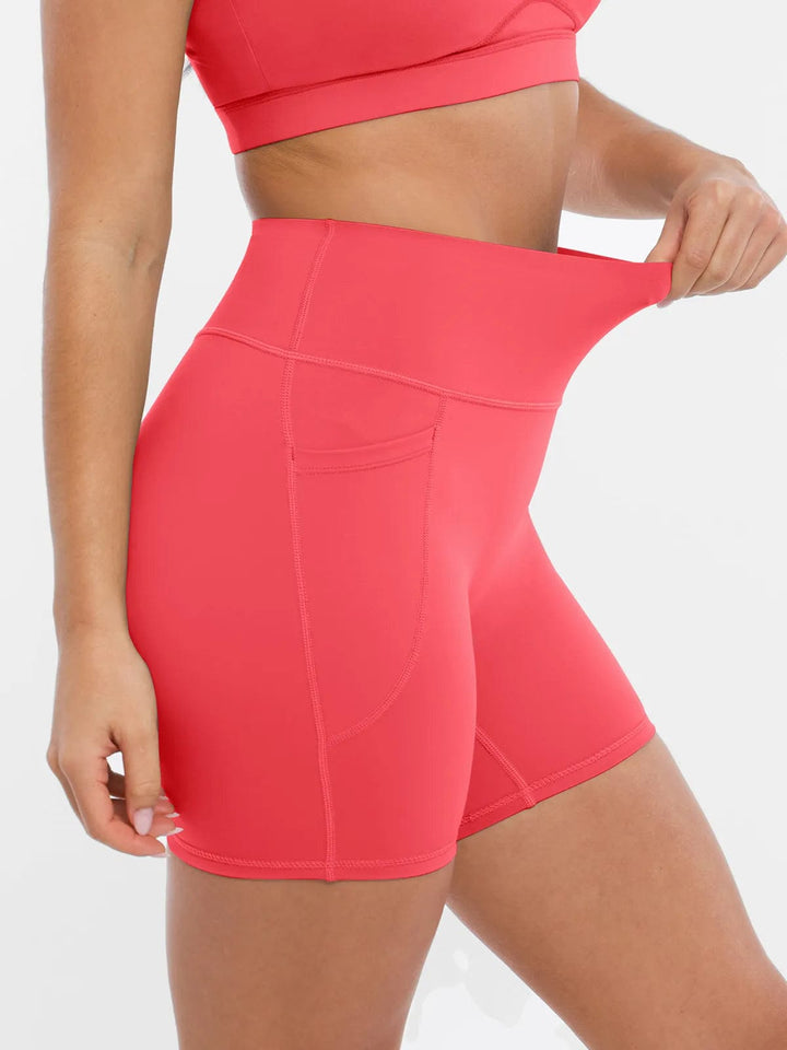 A model wearing a BRXL® BrxlZero™ Biker Shorts With Pockets in