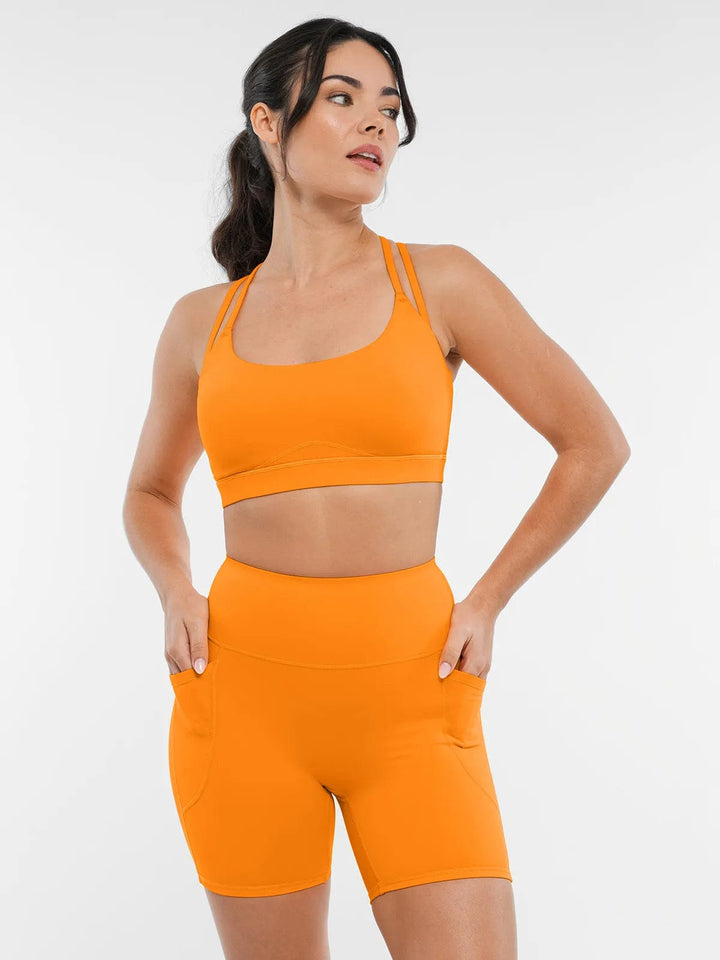 A model wearing a BRXL® BrxlZero™ Biker Shorts With Pockets in